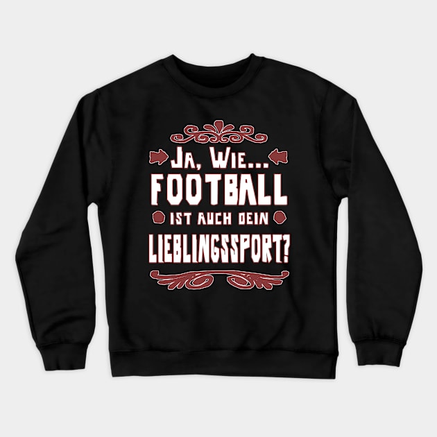 American Football Touchdown Mädchen Yard Crewneck Sweatshirt by FindYourFavouriteDesign